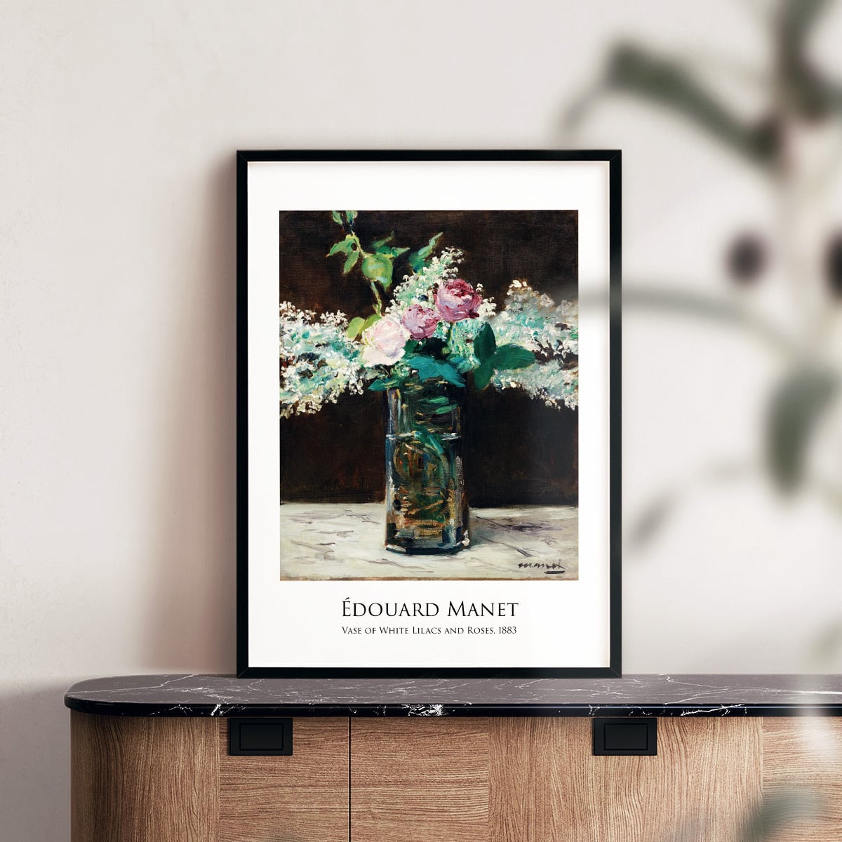 エドゥアール・マネ 花瓶のライラックと薔薇 アートポスター 名画 絵画