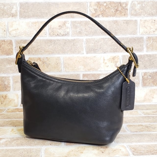 オールドコーチ ☆ グローブレザー ミニ ハンドバッグ ブラック coach