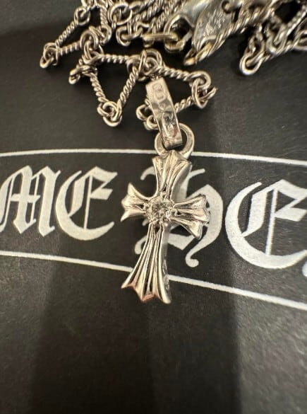 CHROME HEARTS クロムハーツ ホワイトゴールド ベビーファット 20inch