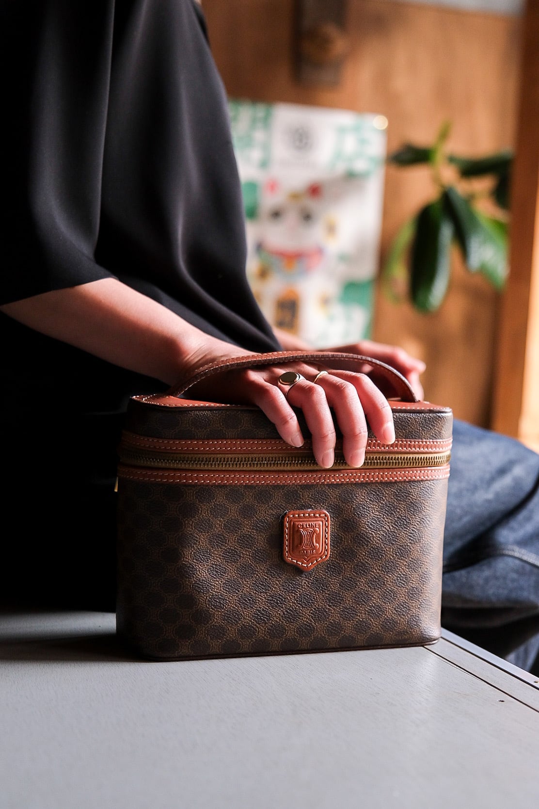 GUCCI / グッチ GGスプリーム シェリーライン ボストンバッグ