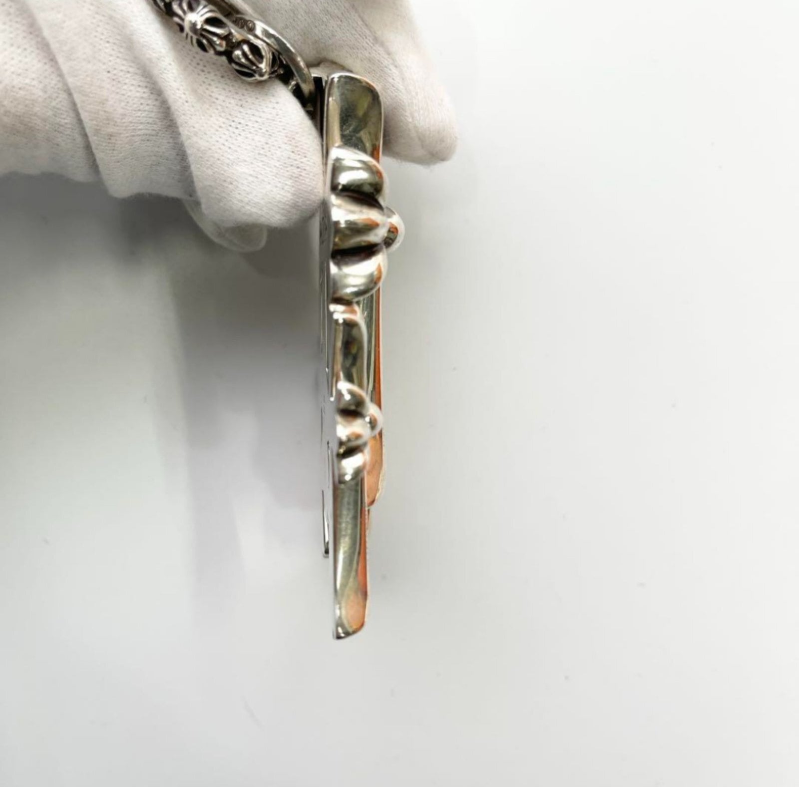 CHROME HEARTS クロムハーツ トリプルクロス ラージ ダイヤ シルバー