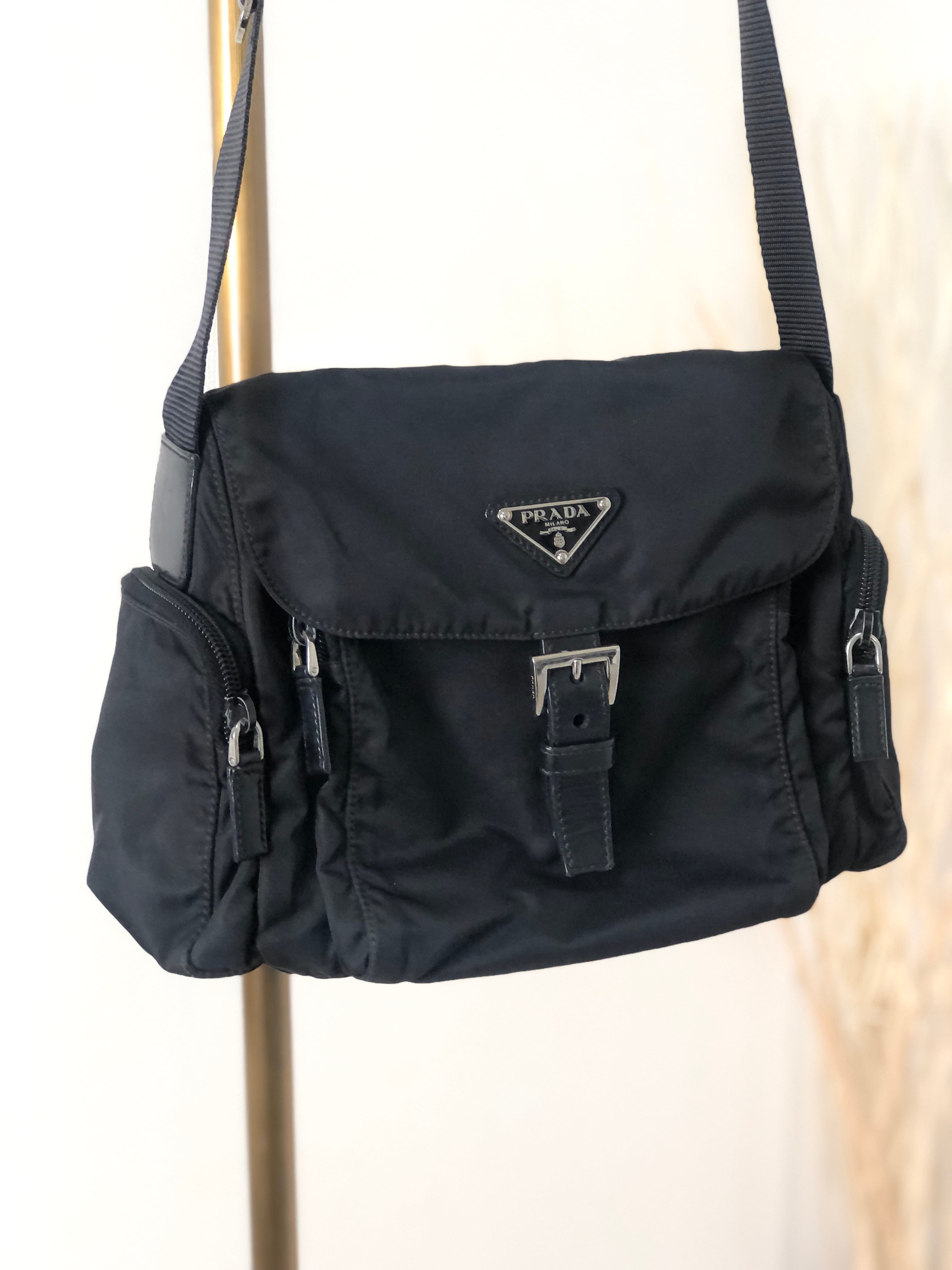 PRADA プラダ トライアングルロゴ ナイロン サイドポケット ショルダー
