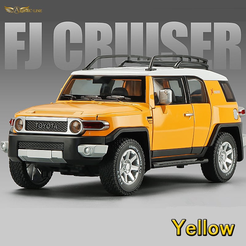 トヨタ FJ クルーザー 1/24 ミニカー 全4色 ライト点灯 エンジン
