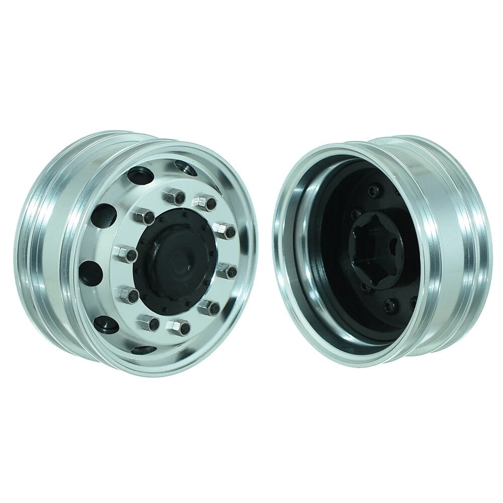 1 ペアアルミ 合金 フロント後期 ホイールハブリム 1/14 タミヤ RC