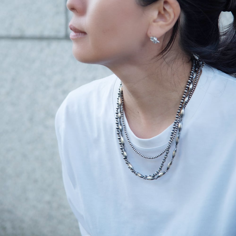 ナバホ パール ネックレス 5mm シルバー925 40cm 45cm 50cm