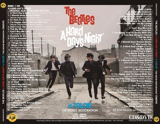 THE BEATLES / A HARD DAY'S NIGHT in COLOR! - THE MOVIE RESTORATION
