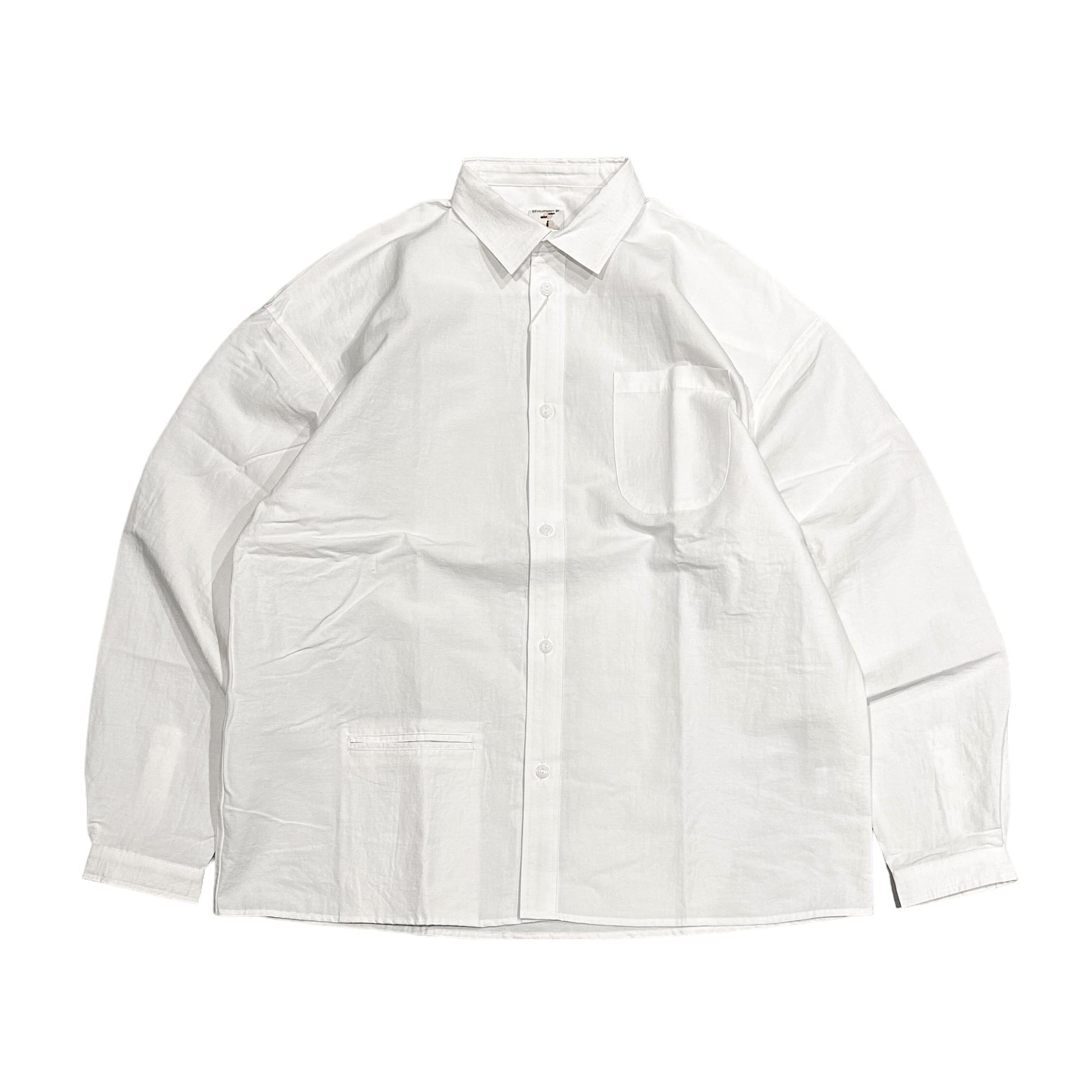 NOROLL NORMAL L/S SHIRT - WHITE / ノーロール ノーマル シャツ