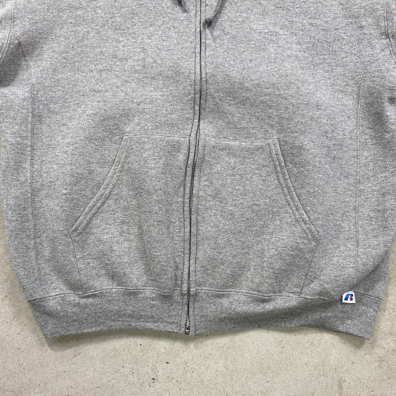 00年代 RUSSELL ATHLETIC ラッセル フルジップパーカー ブランク
