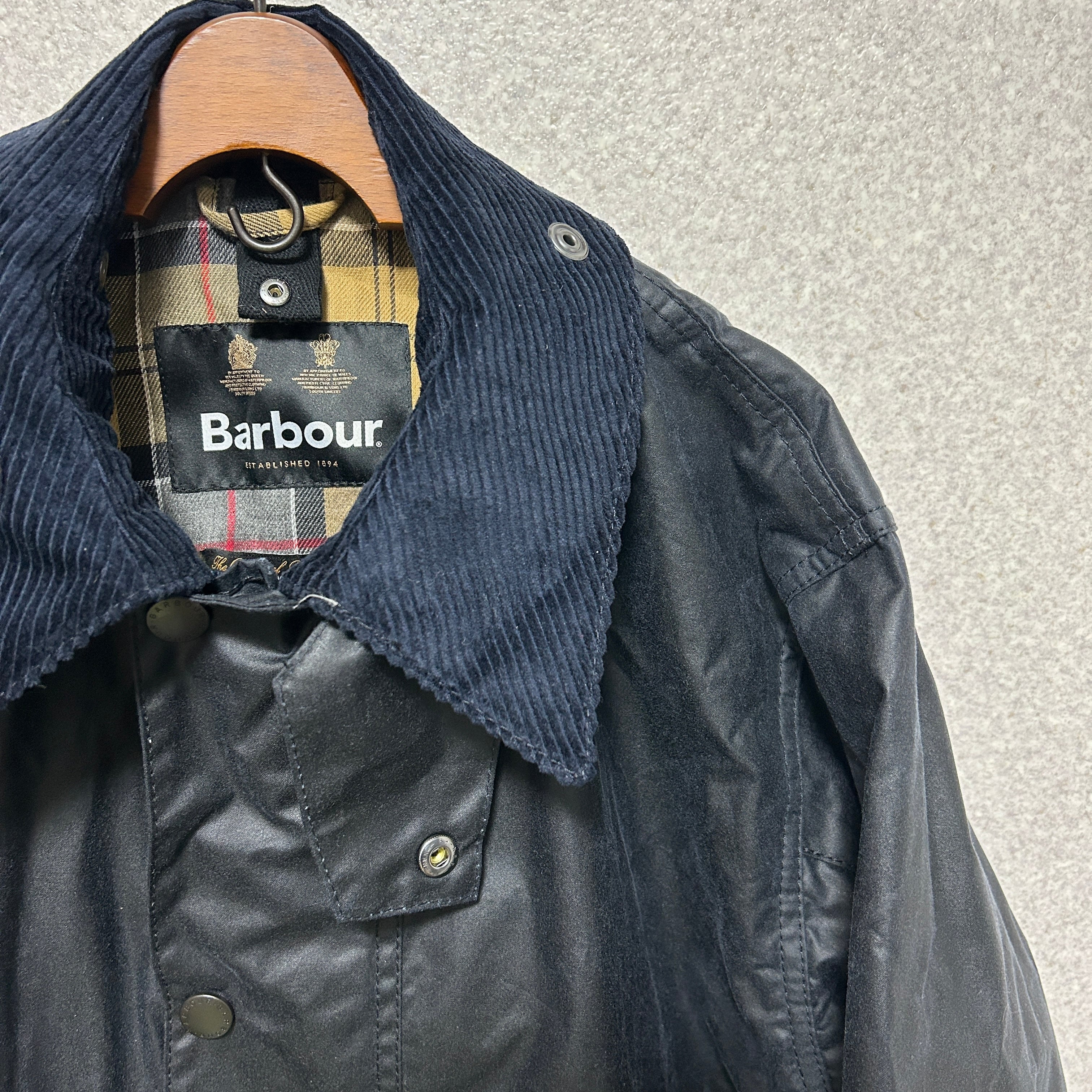 barbour】border 2warrant navy バブアー ボーダー 2ワラント ネイビー