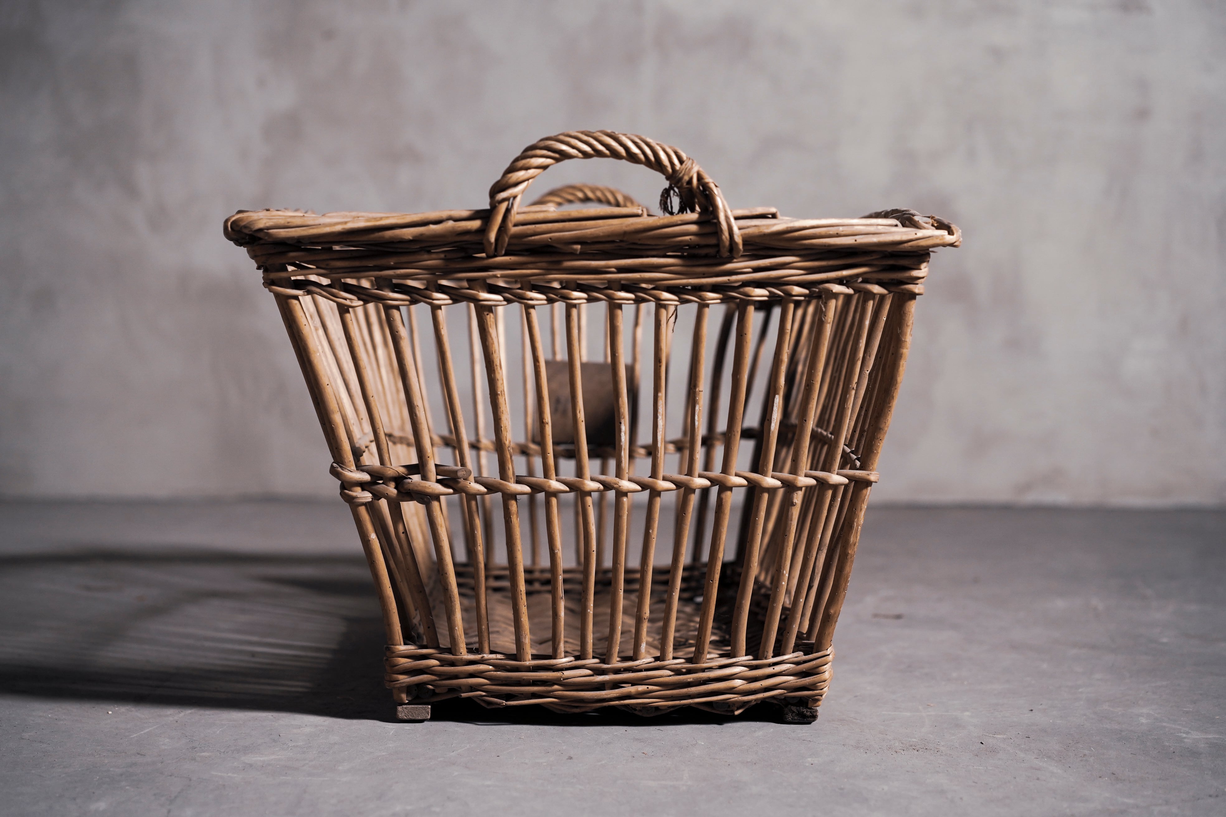 バスケット/リネンバスケットS/かご/ラタンバスケット/インテリア/収納