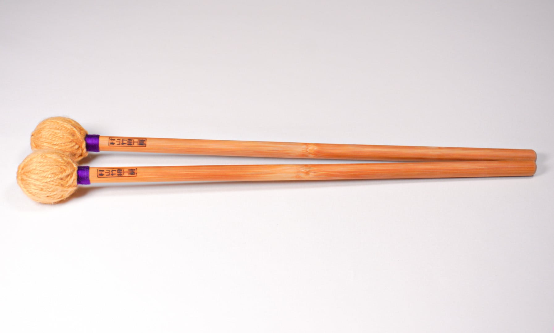 毛糸巻きマレット-葡萄色-Budōiro/wool | 村山竹撥工房