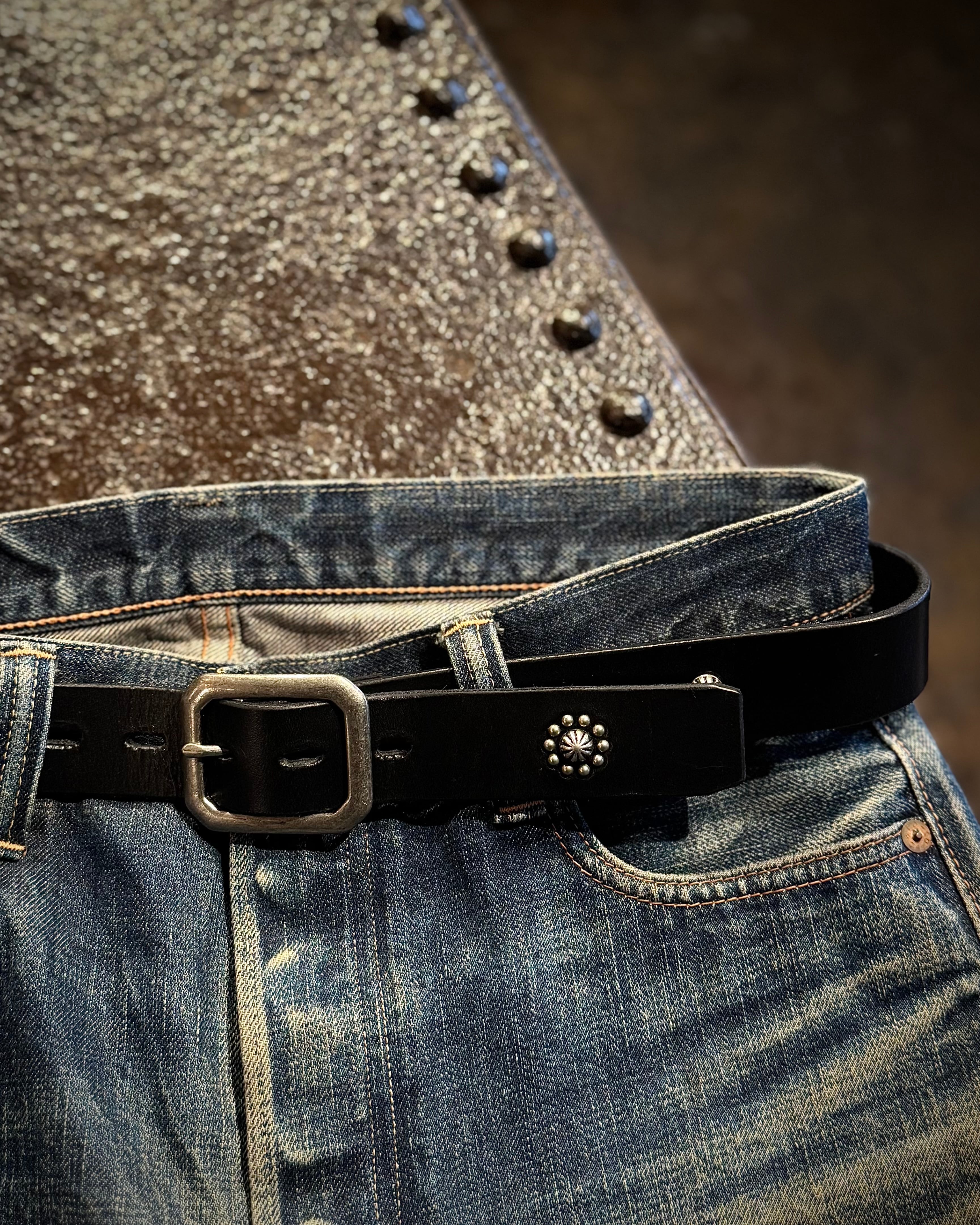 FULLCOUNT × HTC Umbrella Studs Belt by Zip Steevenson HTC 6215HTC