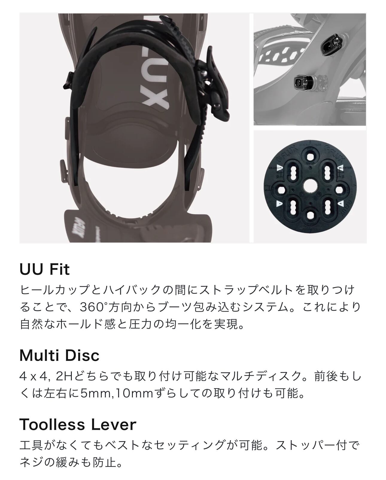 24-25モデル . FLUX .『 CV 』. Black . フラックス . シーブイ