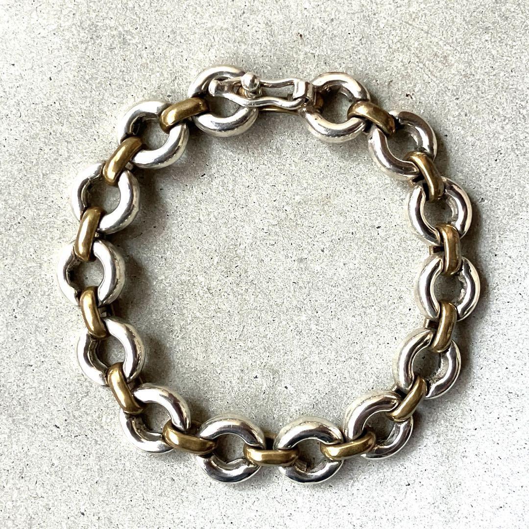 メキシコ製 MEXICO VINTAGE チェーンブレスレット 925×真鍮 | unune