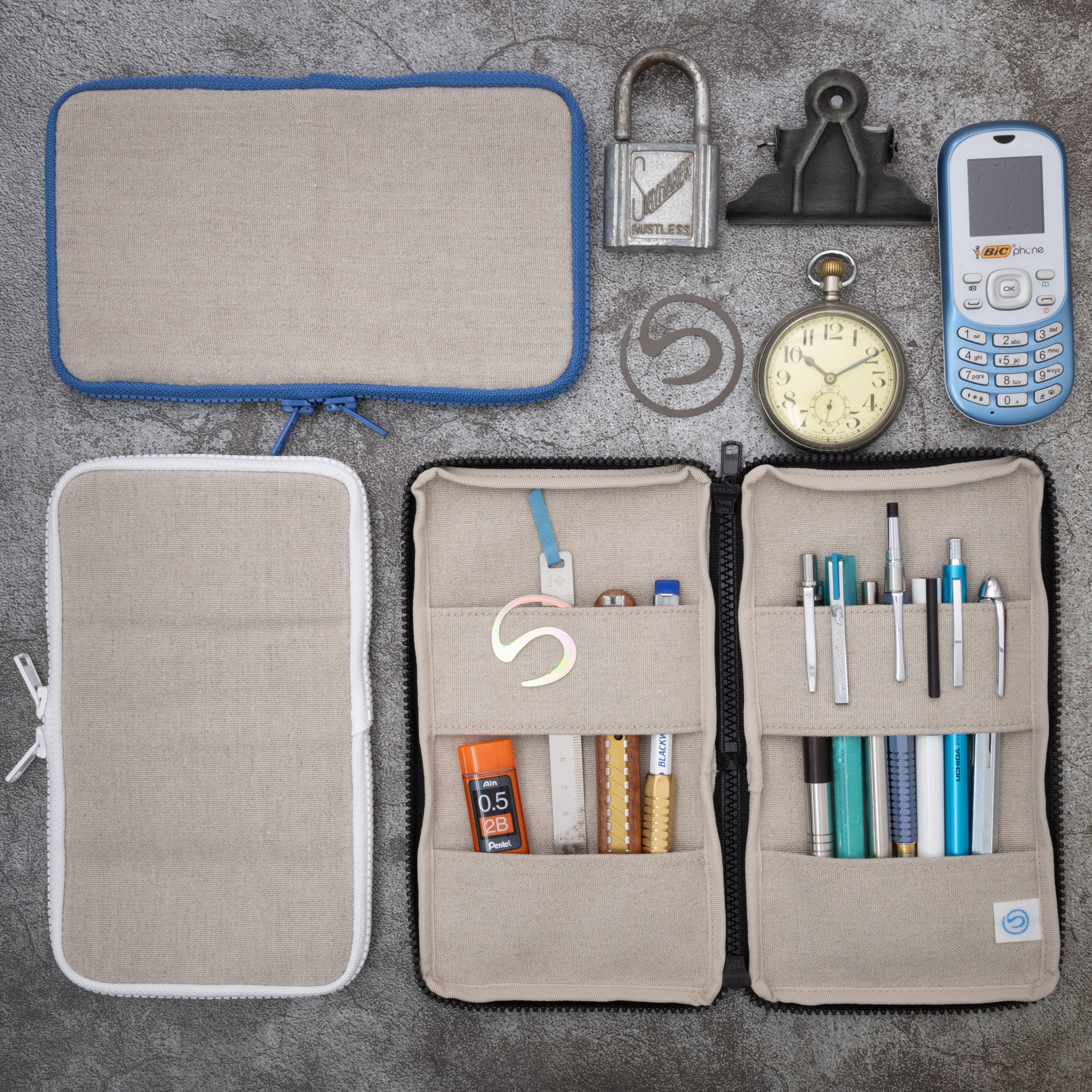 つくし文具店】つくしペンケース (青) | 590&Co.