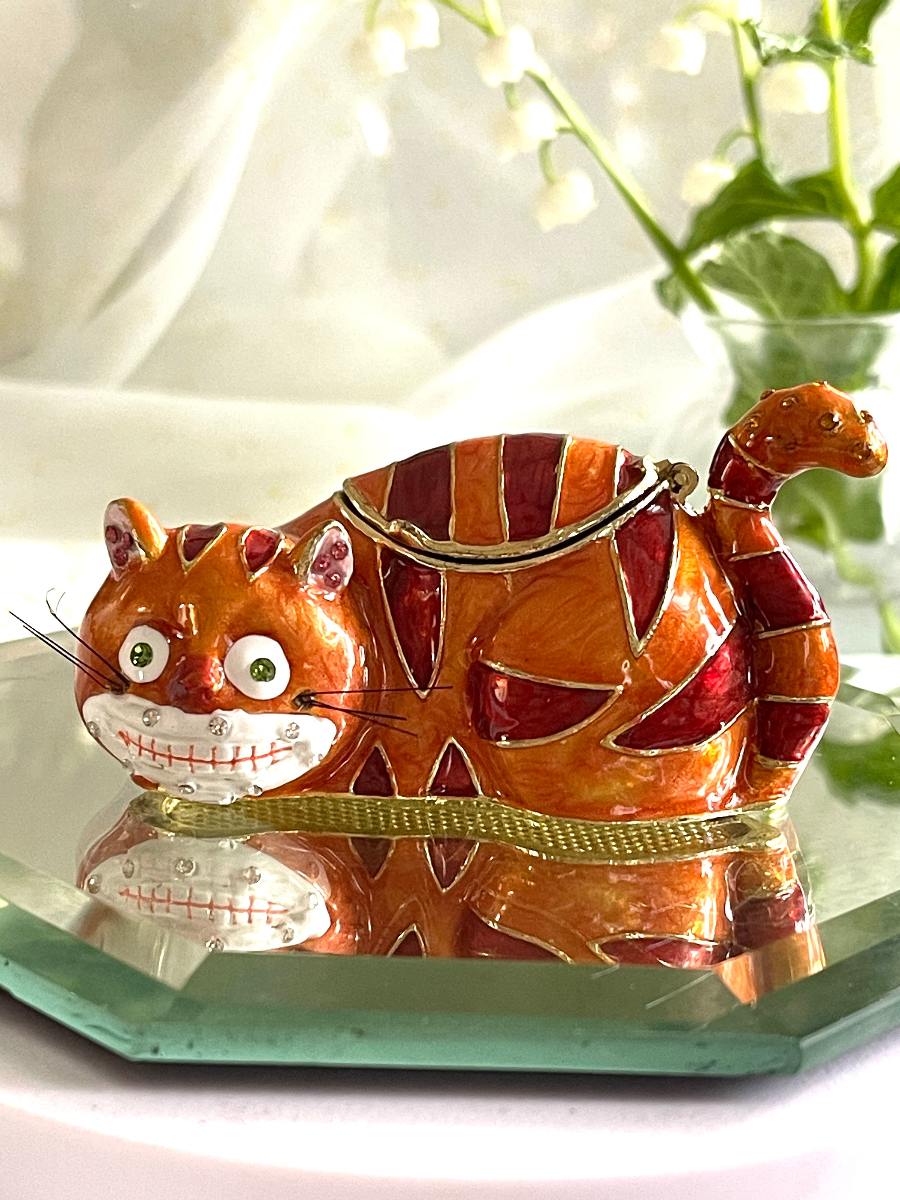 ◇送料込◇チェシャ猫②◇ネックレス付きエナメルBOX◇シークレット