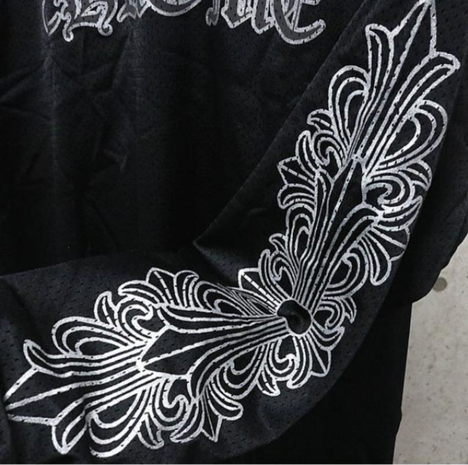 CHROME HEARTS クロムハーツ ヴァーシティ 長袖 ゲームシャツ ロンT