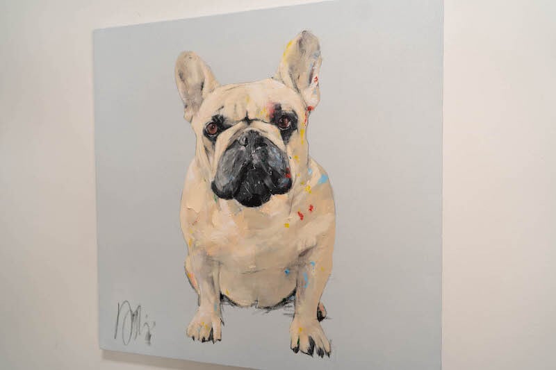 French bulldog / フレンチブルドック / 犬の現代アート作品 絵画販売