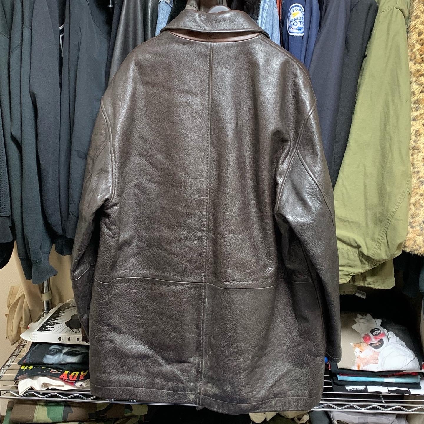 Timberland ブラウンレザージャケット Lサイズ - TIMBERLAND