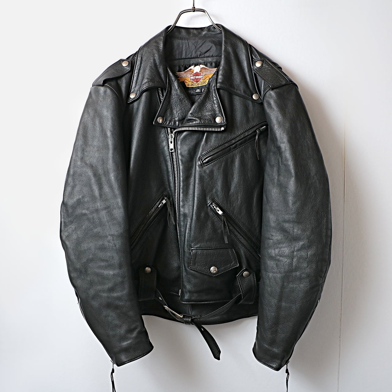 90s Harley-Davidson ハーレーダビッドソン レザー ダブル ライダース