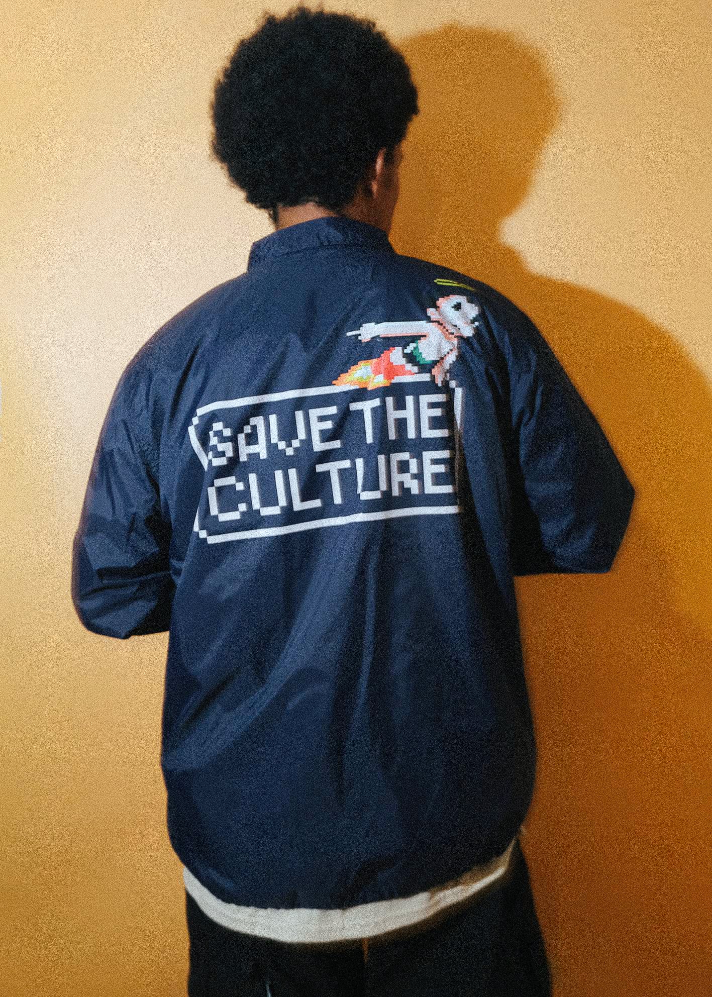 SAVE THE CULTURE (BOX) Coach JKT【ナイロンコーチジャケット