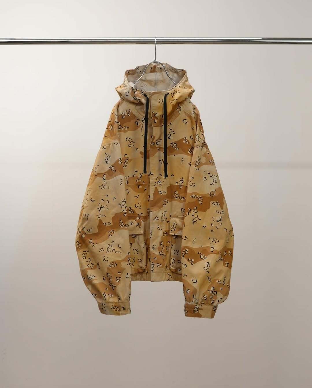 25AW】ANCELLM CAMO ZIPUP HOODIE (CHOCOLATE CHIP) ANC-SH64 | IAAAM