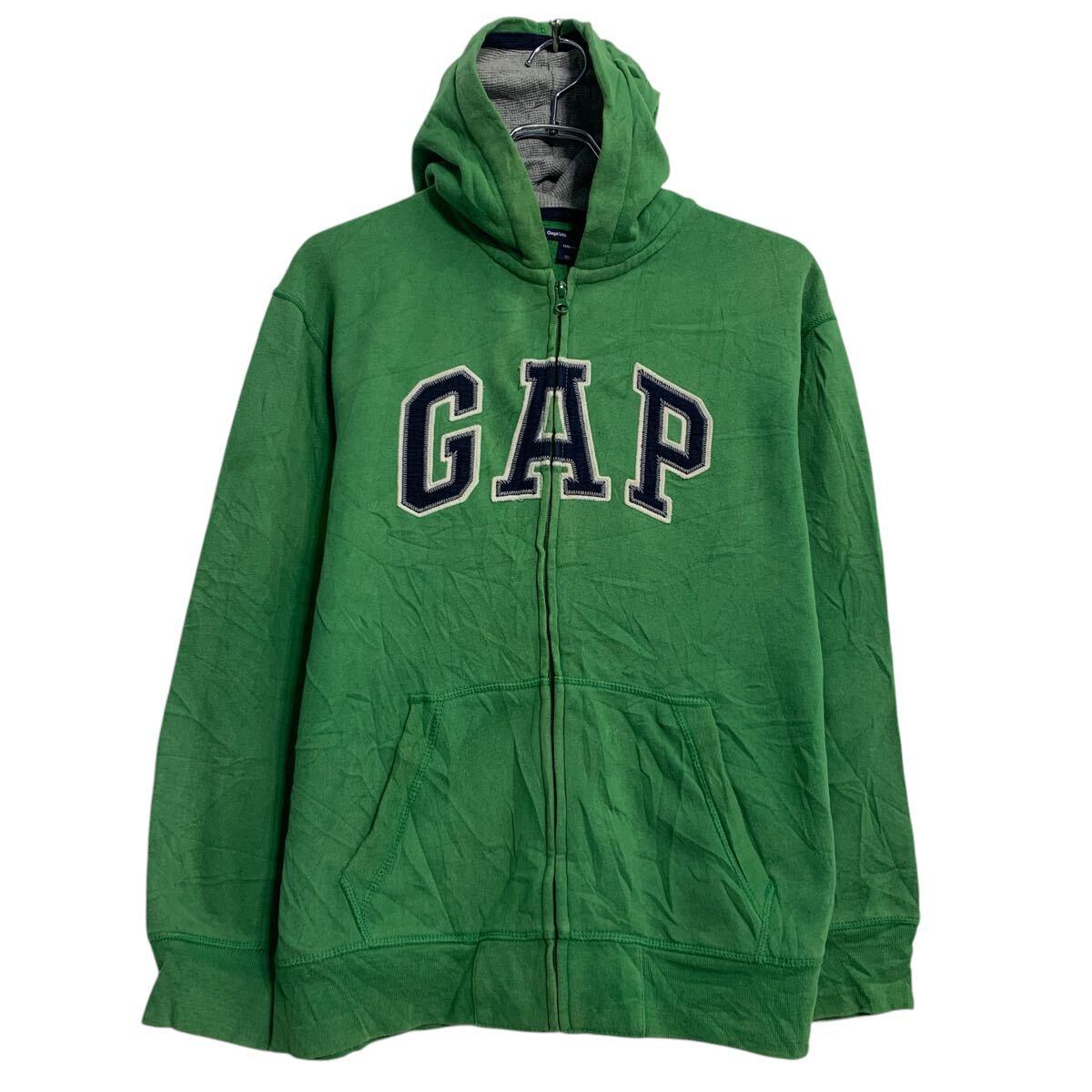 GAP ロゴスウェット パーカー XL キッズ 150〜 グリーン ギャップ