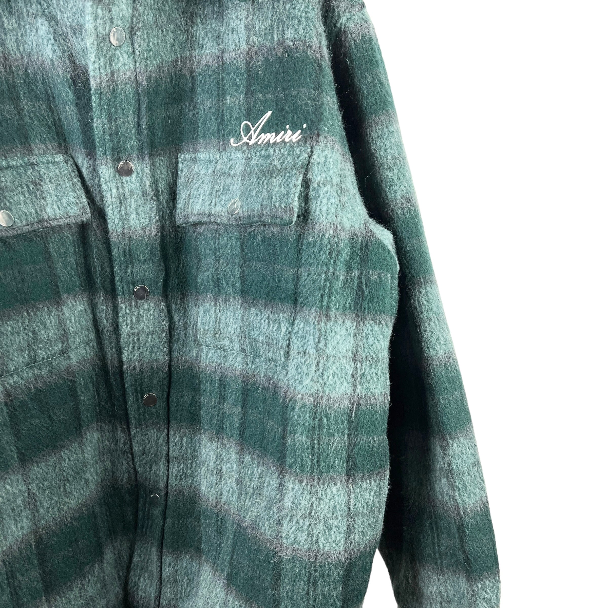 AMIRI (アミリ) BRUSHED PLAID OVERSHIRT シャツブルゾン JACKET 23AW