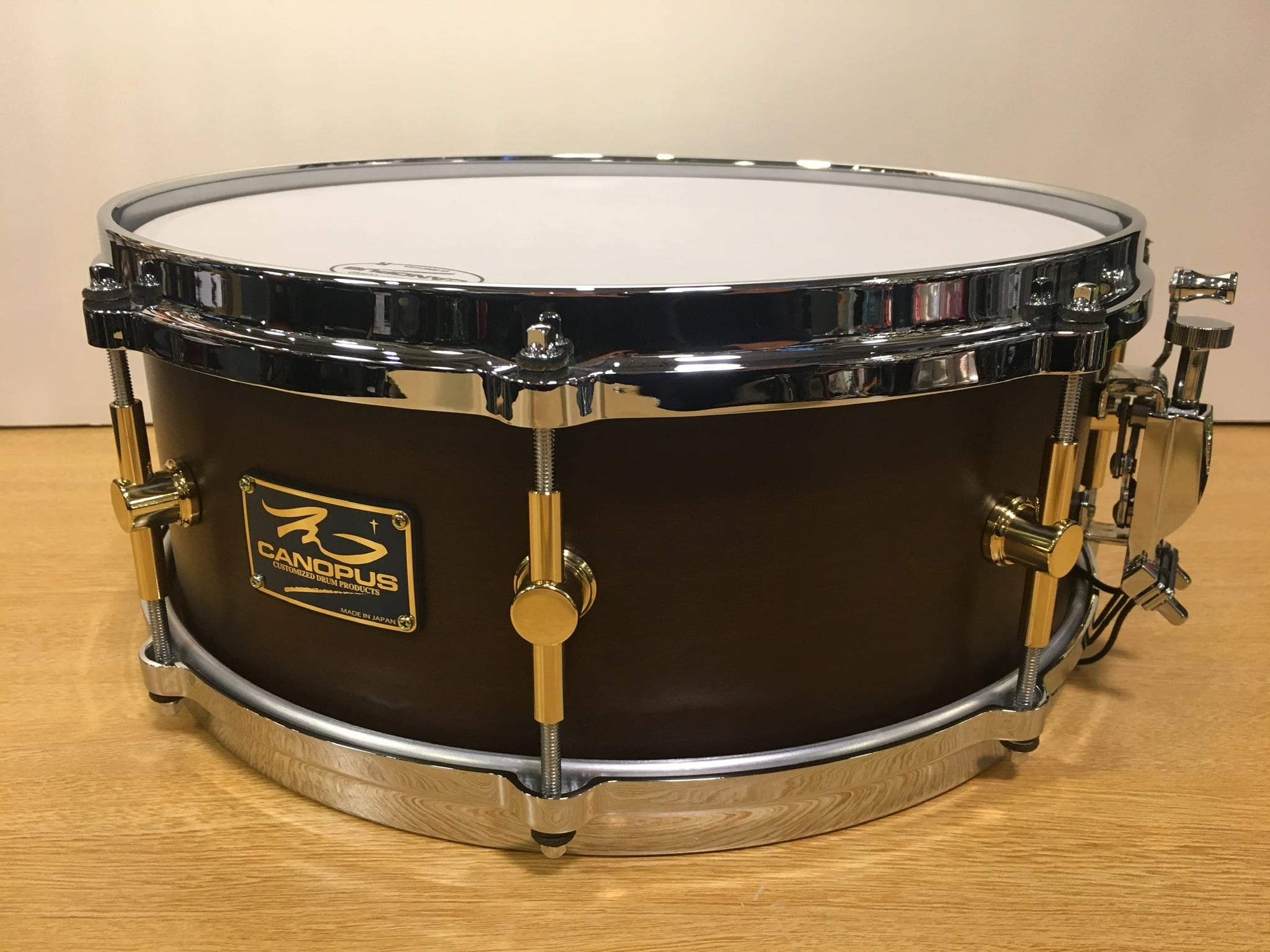 CANOPUS 木胴スネア 14×4インチ ソフトケース付き CANOPUS 木胴スネア 14
