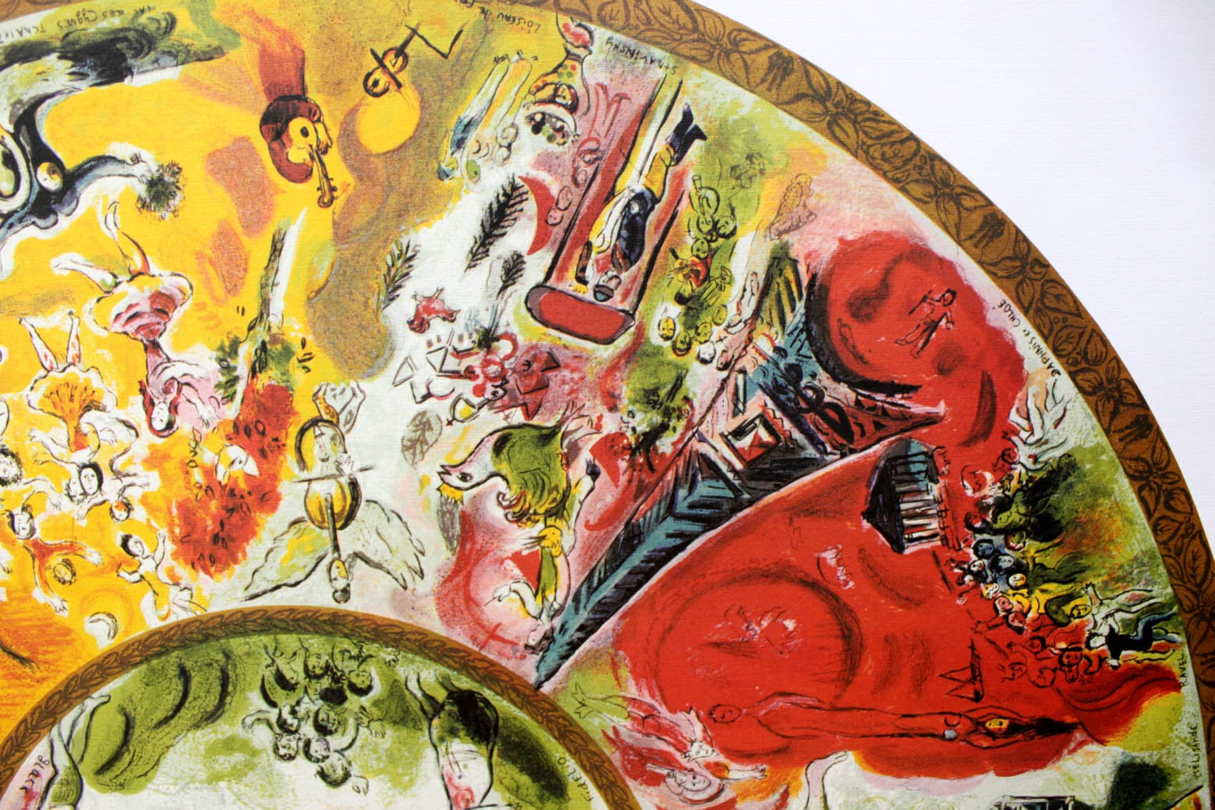 マルク シャガール作品「パリ オペラ座の天井画」作品証明書 展示用