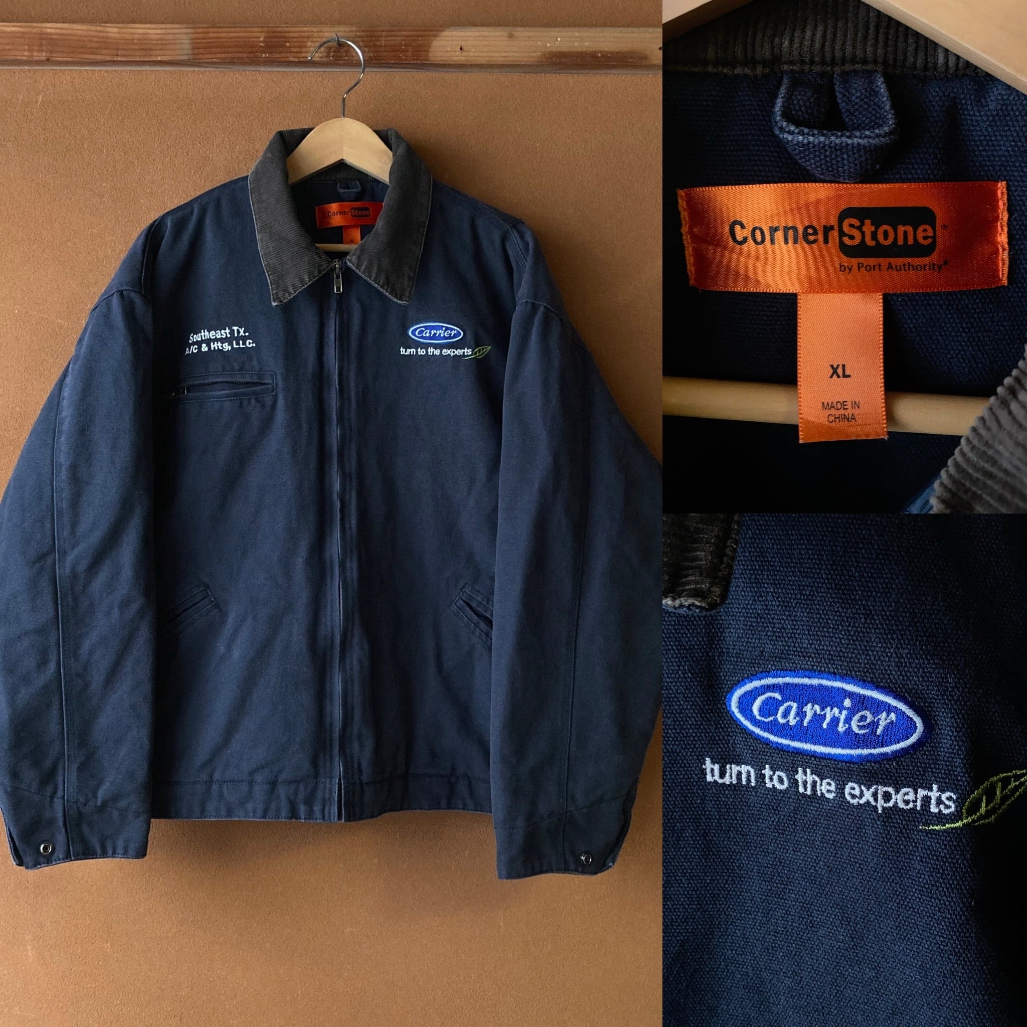 CornerStone ダックデトロイトジャケット 刺繍入り ネイビー SIZE XL