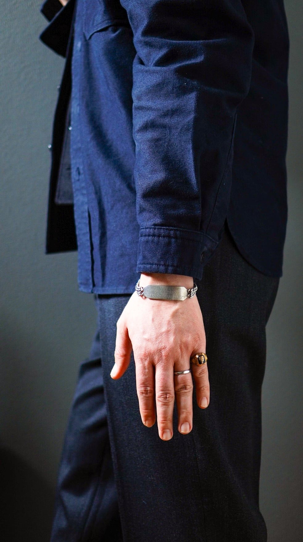 1940s】U.S.A.A.F. WWII ID ブレスレット 《シルバー925 アメリカ陸軍