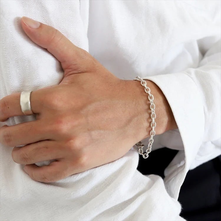 TEN.(テン) カフチェーンブレスレット | サウスオレンジ｜メンズ