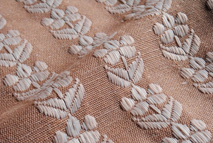 デンマークの古いヴィンテージ 刺繍 クロス 大判220x132cm 北欧