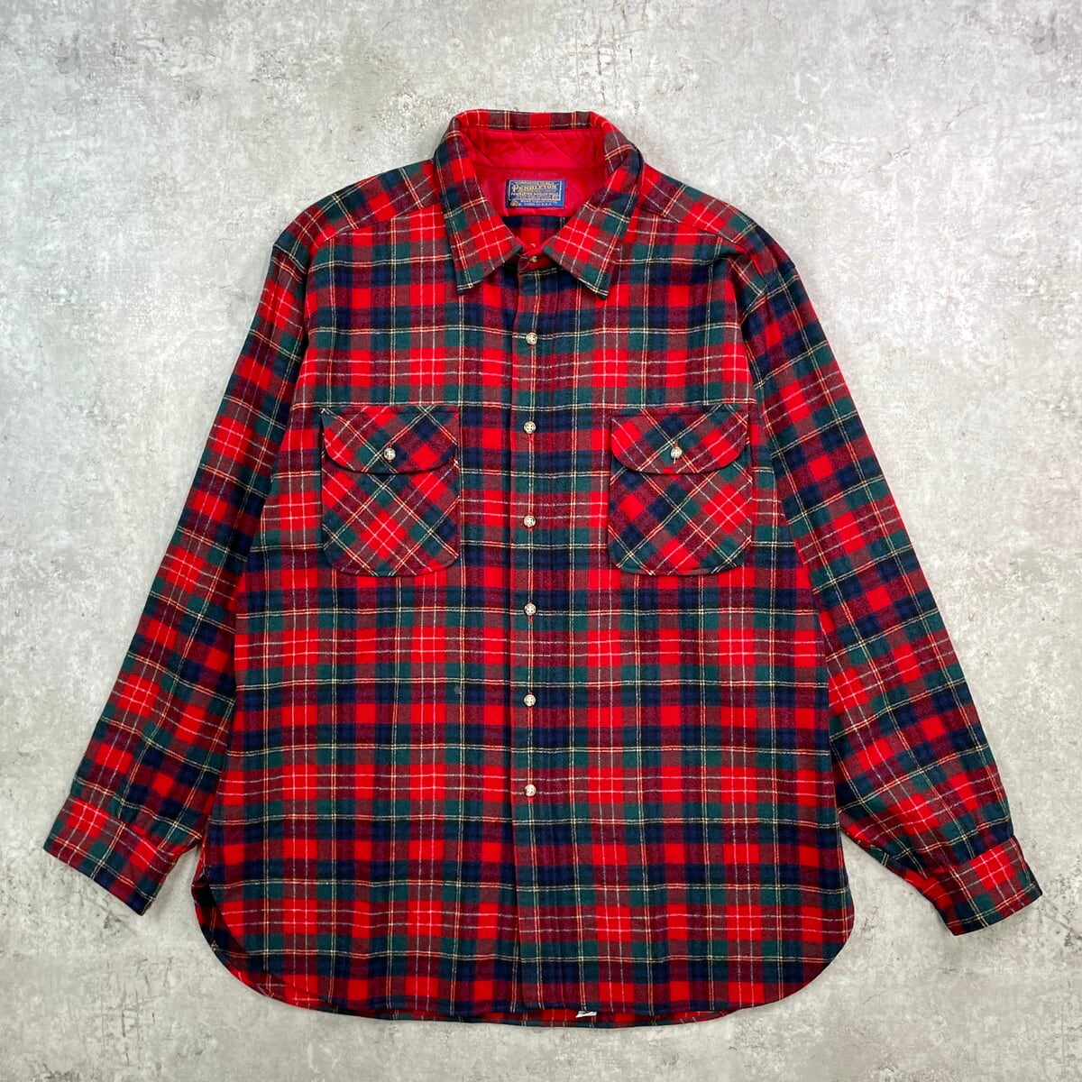 70年代 USA製 PENDLETON ペンドルトン ウール タータンチェックシャツ