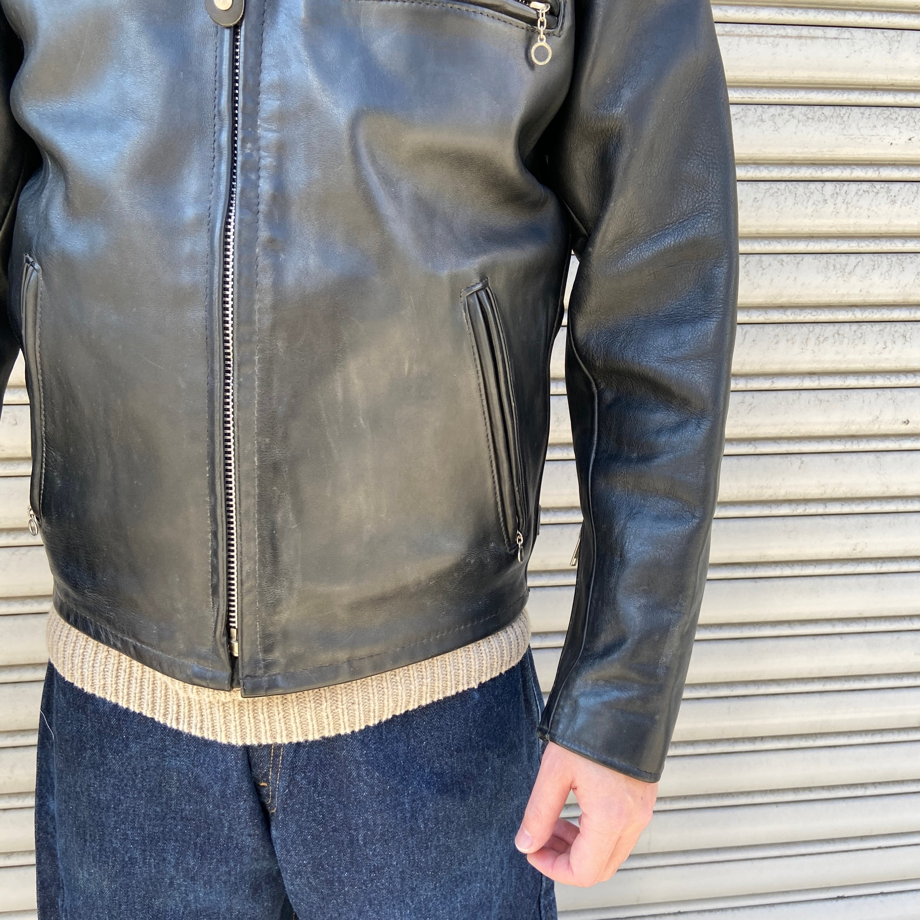 USA製 Schott N.Y.C 641 シングルライダースジャケット 36 | 古着屋 Uan