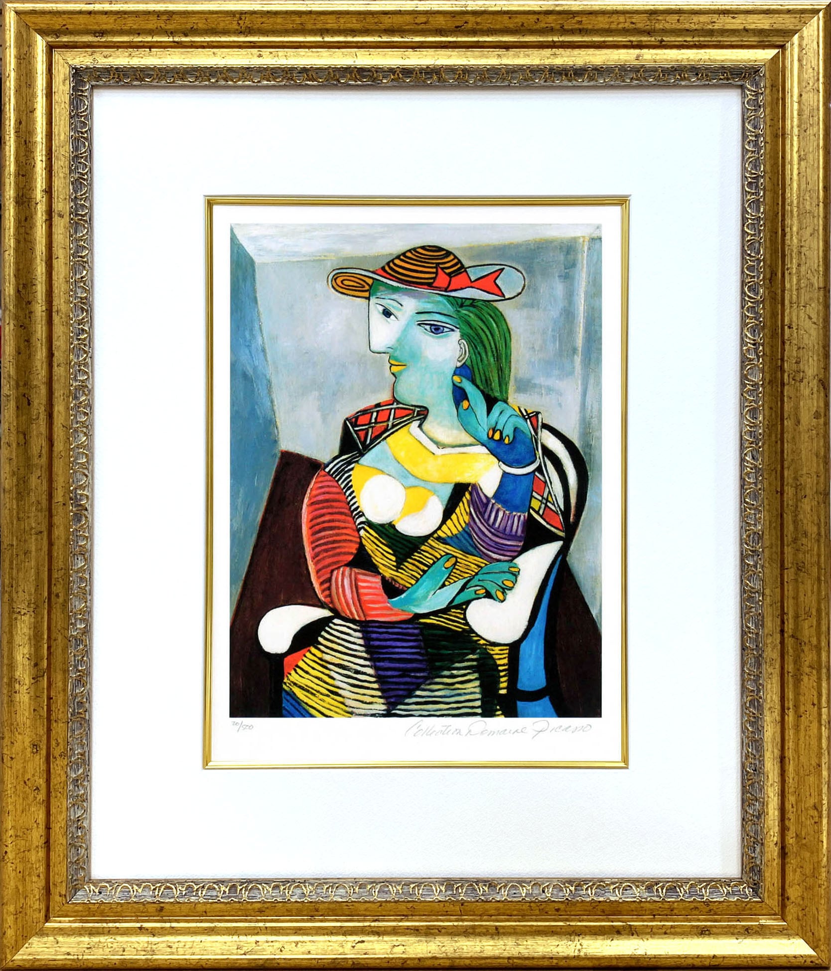 パブロ ピカソ「マリー テレーズの肖像」額縁4色選択可能 作品証明書