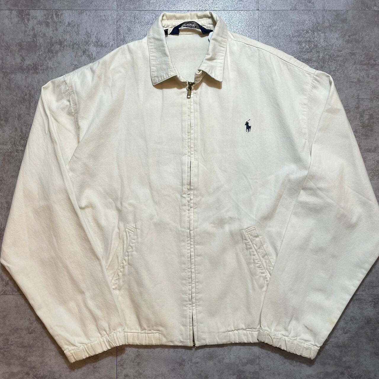 90's POLO RALPH LAUREN(ラルフローレン) White Swing Top Jacket