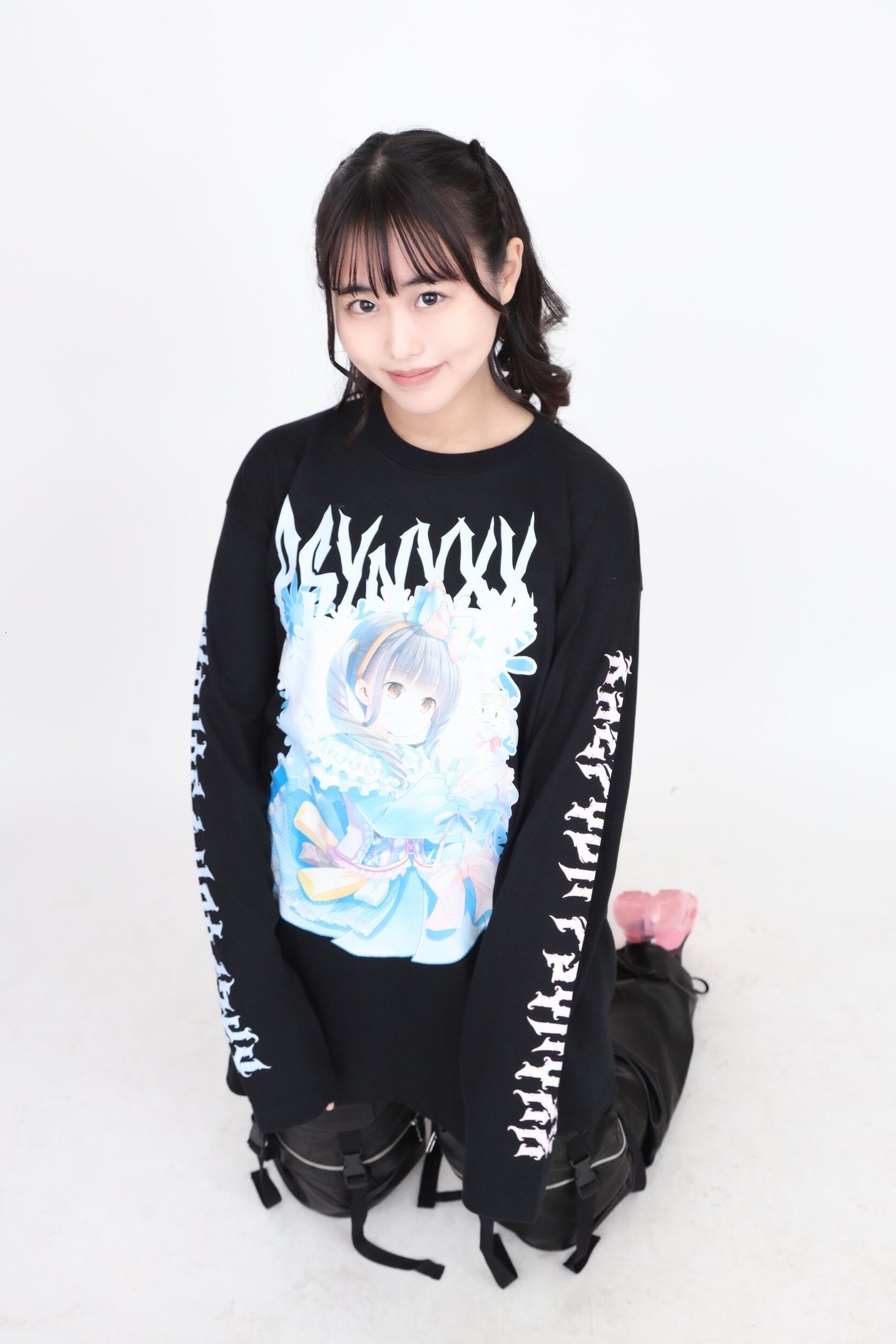 月森楓×PSYNYXX コラボロングスリーブtshirts | 韓国系ユニセックス