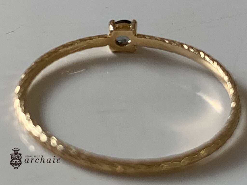 K18サファーリンのリング(13号) | ストーンショップアルカイック