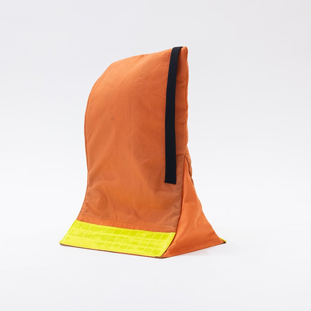 消防防火服からできた子ども用防災頭巾（ロング）【TSUYAMA】 | Retur