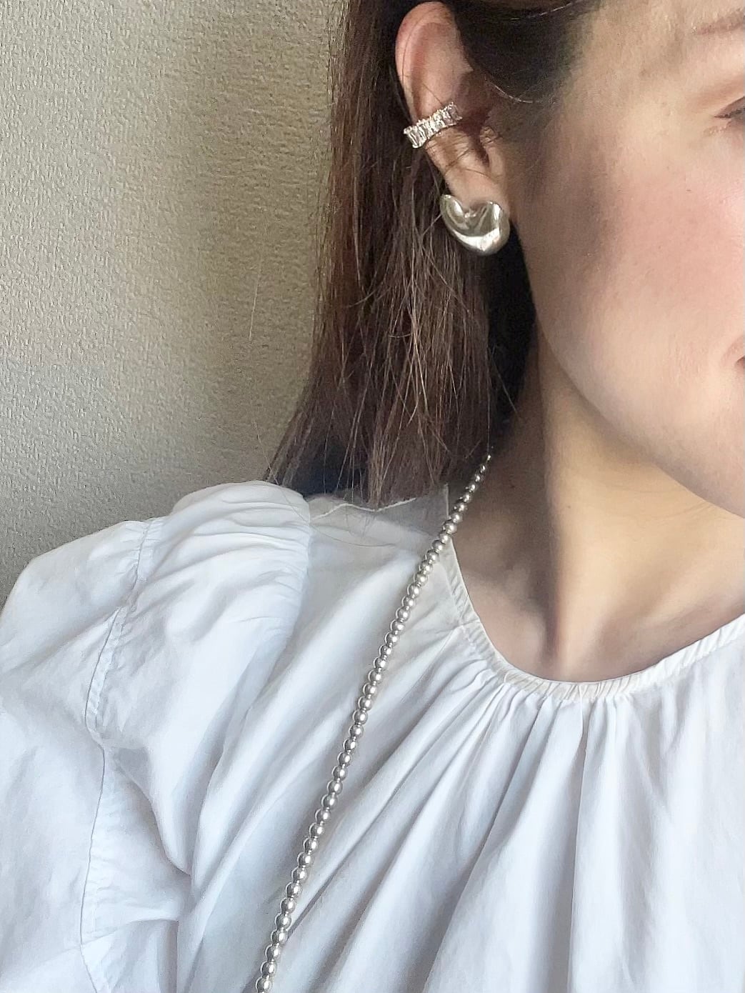 Jelly heart プラチナイヤリング（シルバー) | MEWS SQUARE