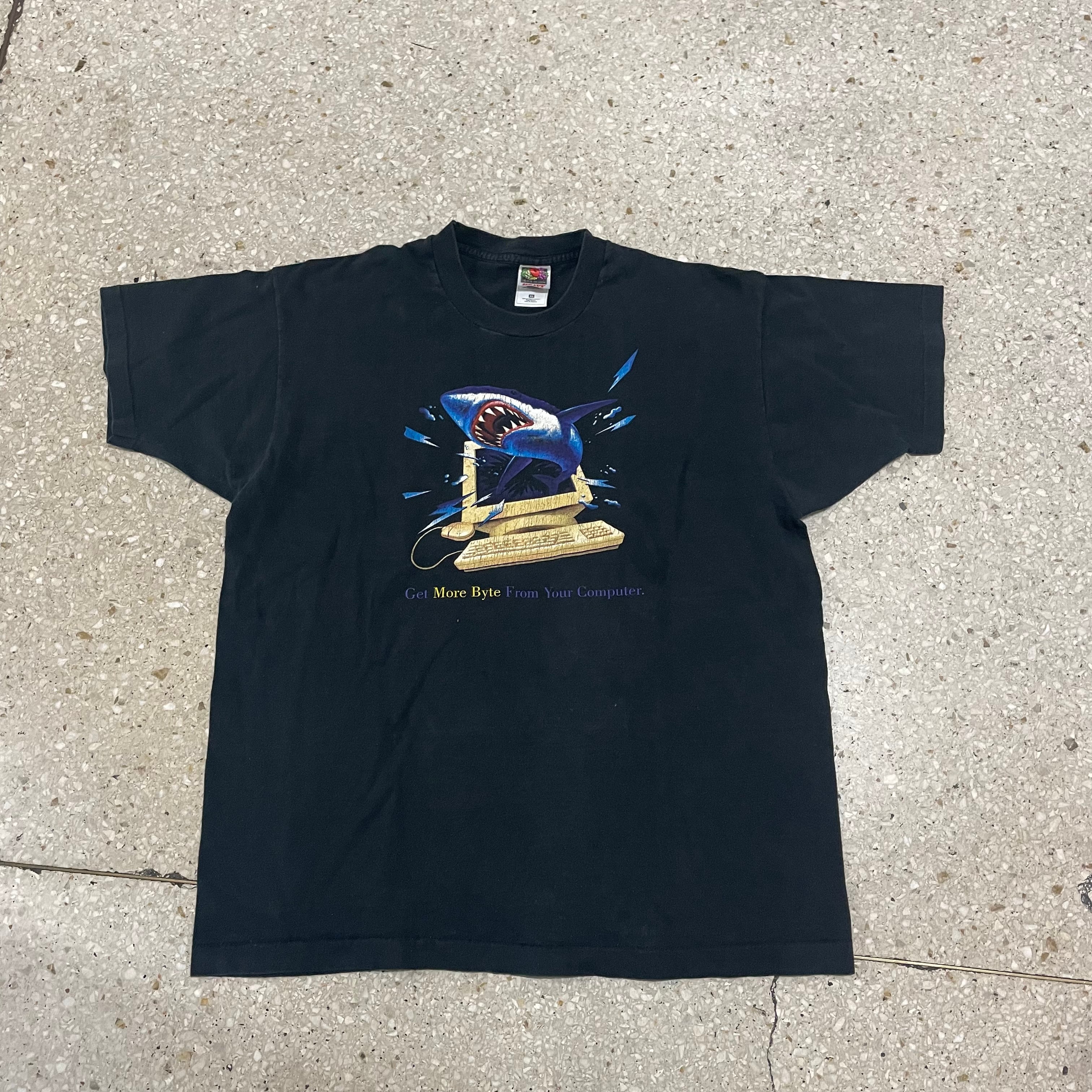 Apple Shark ヴィンテージTシャツ XL | 西田商店