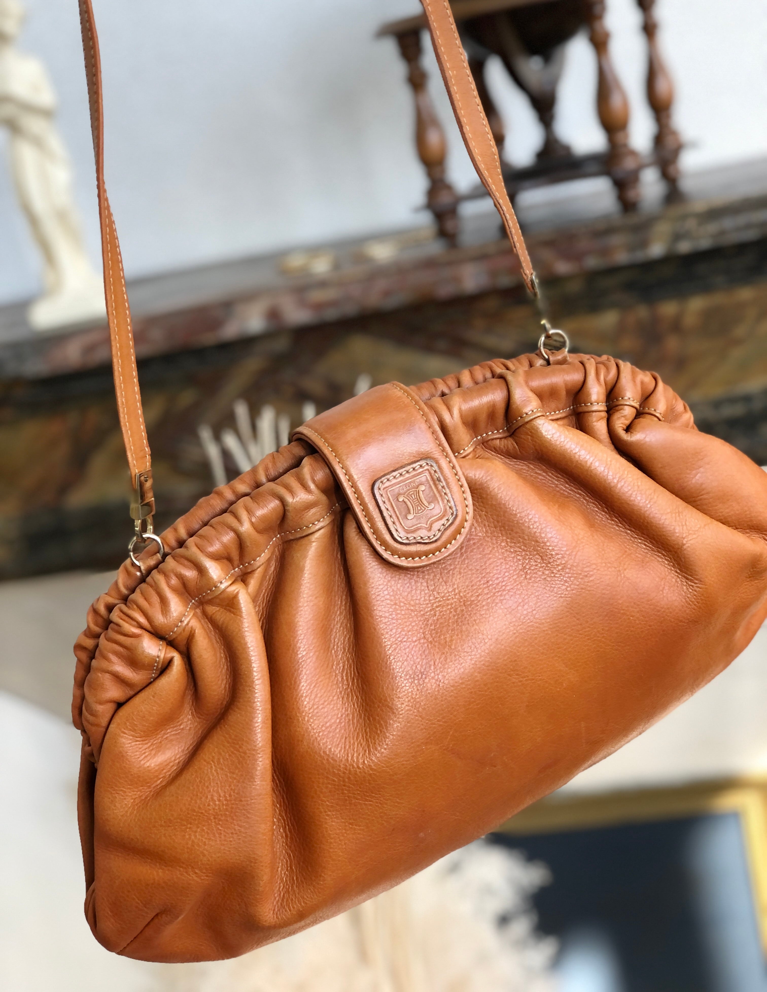 ヴィンテージCELINE セリーヌオールドセリーヌ がま口ミニバッグ