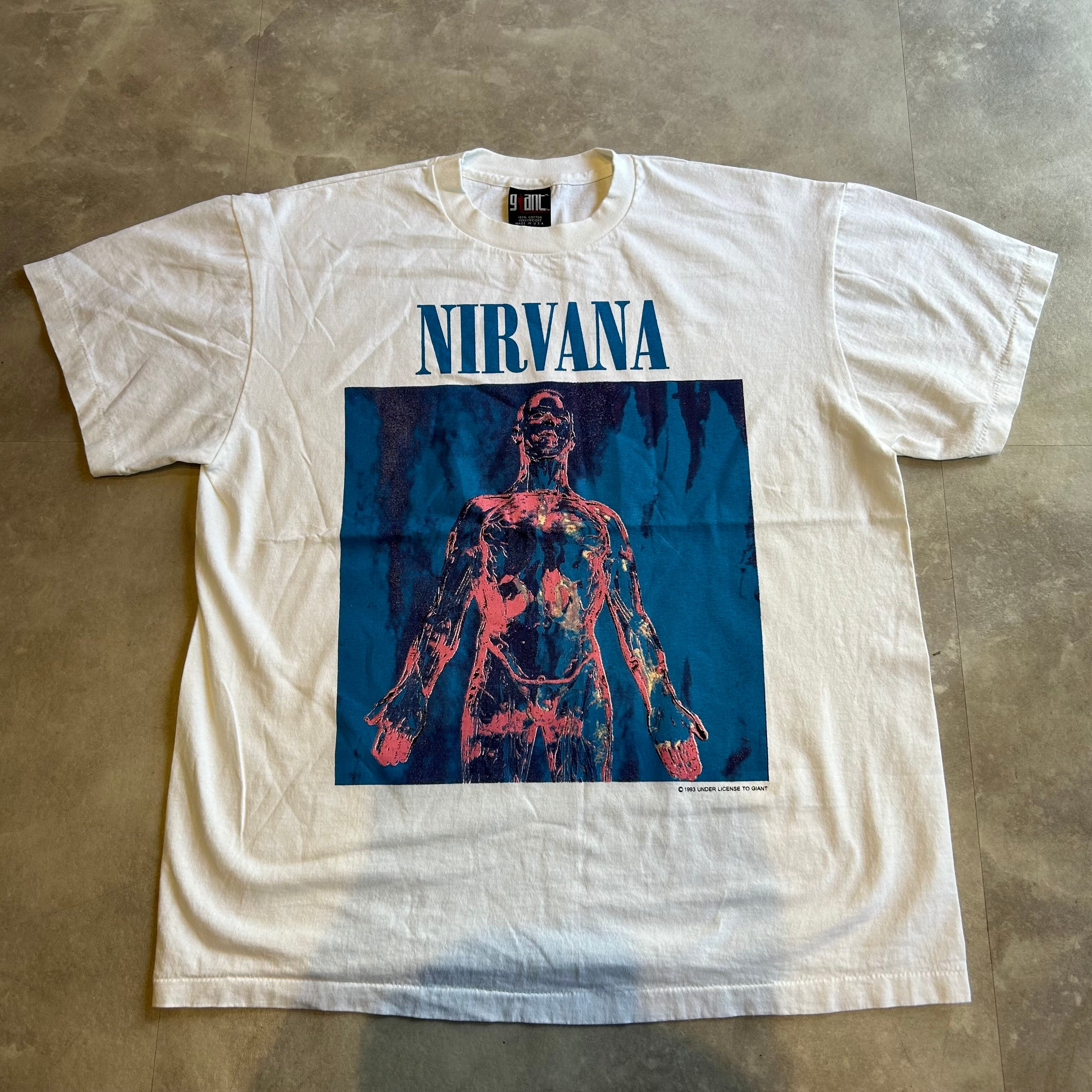 Vintage NIRVANA SLIVER TEE White | RECEPTION SNEAKER