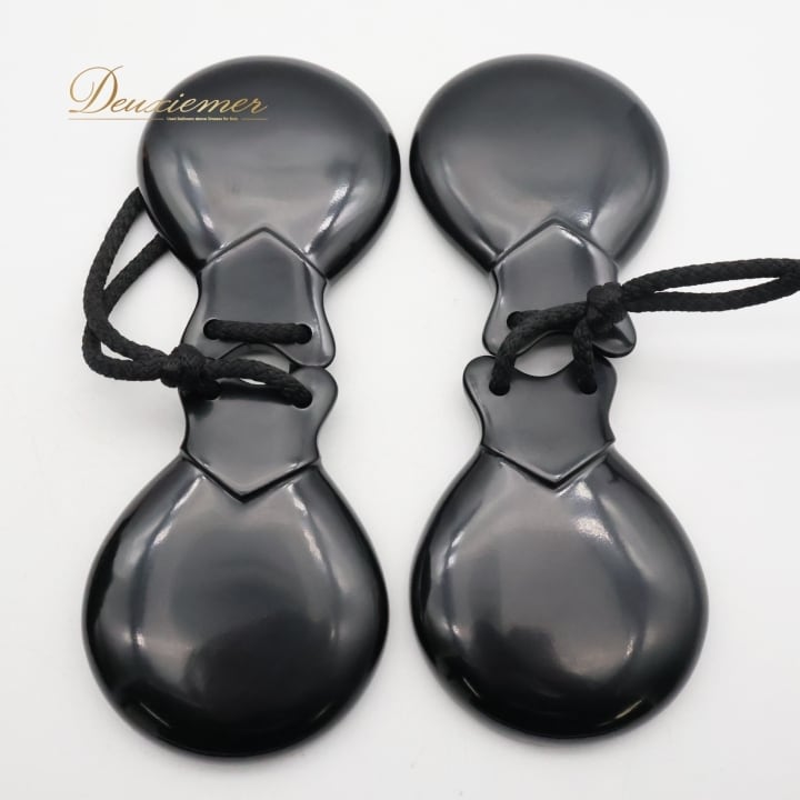 フラメンコ パリージョ カスタネット HERNANDEZ ブラック系 黒 小物