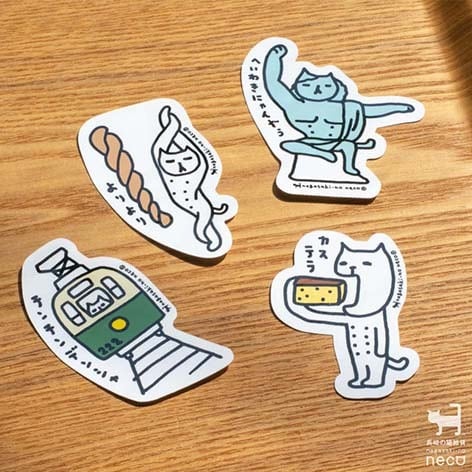 nagasaki-no neco ステッカー | 長崎の猫雑貨 nagasaki-no neco