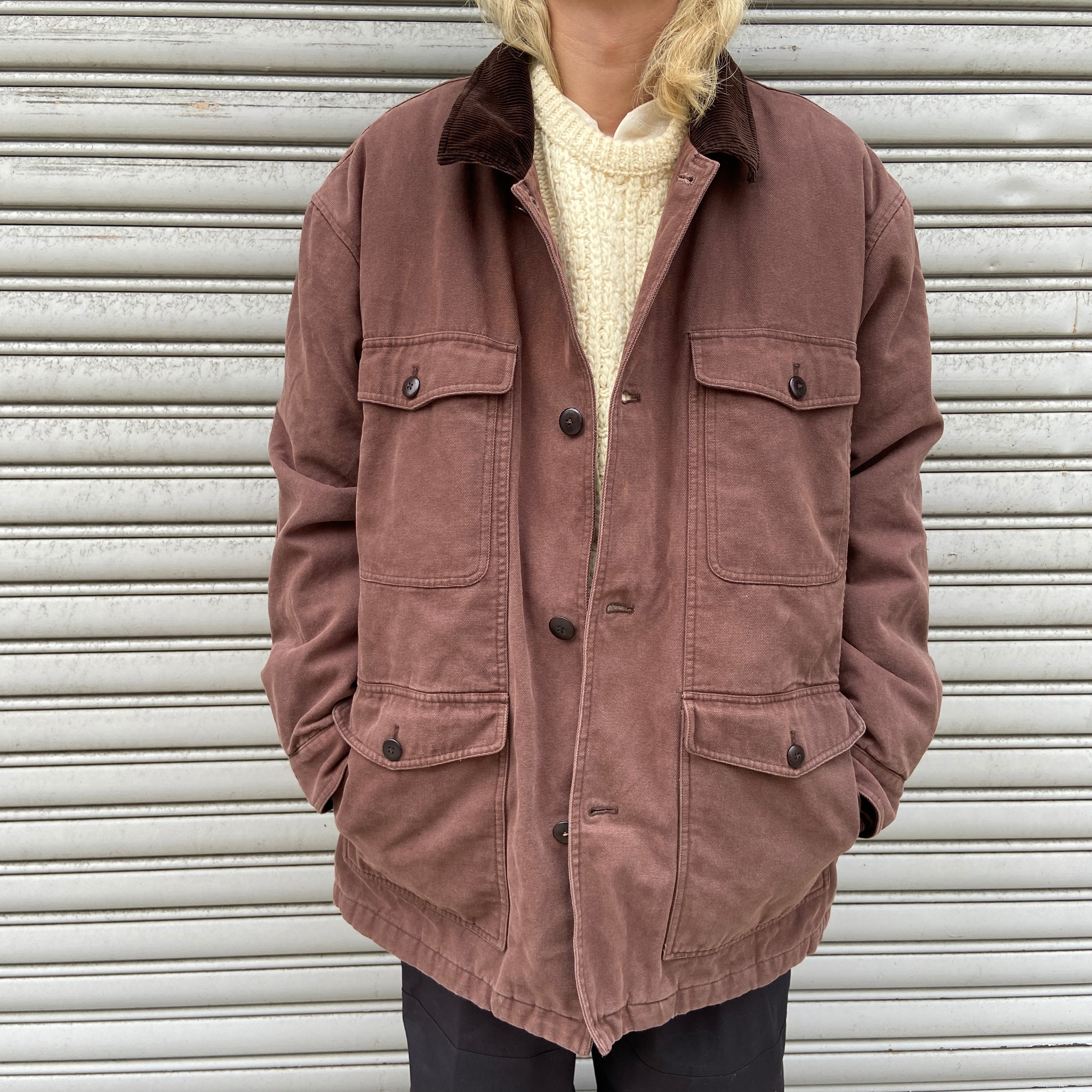 Brooks Brothers ダック地ハンティングジャケット ブラウン XXL | 古着