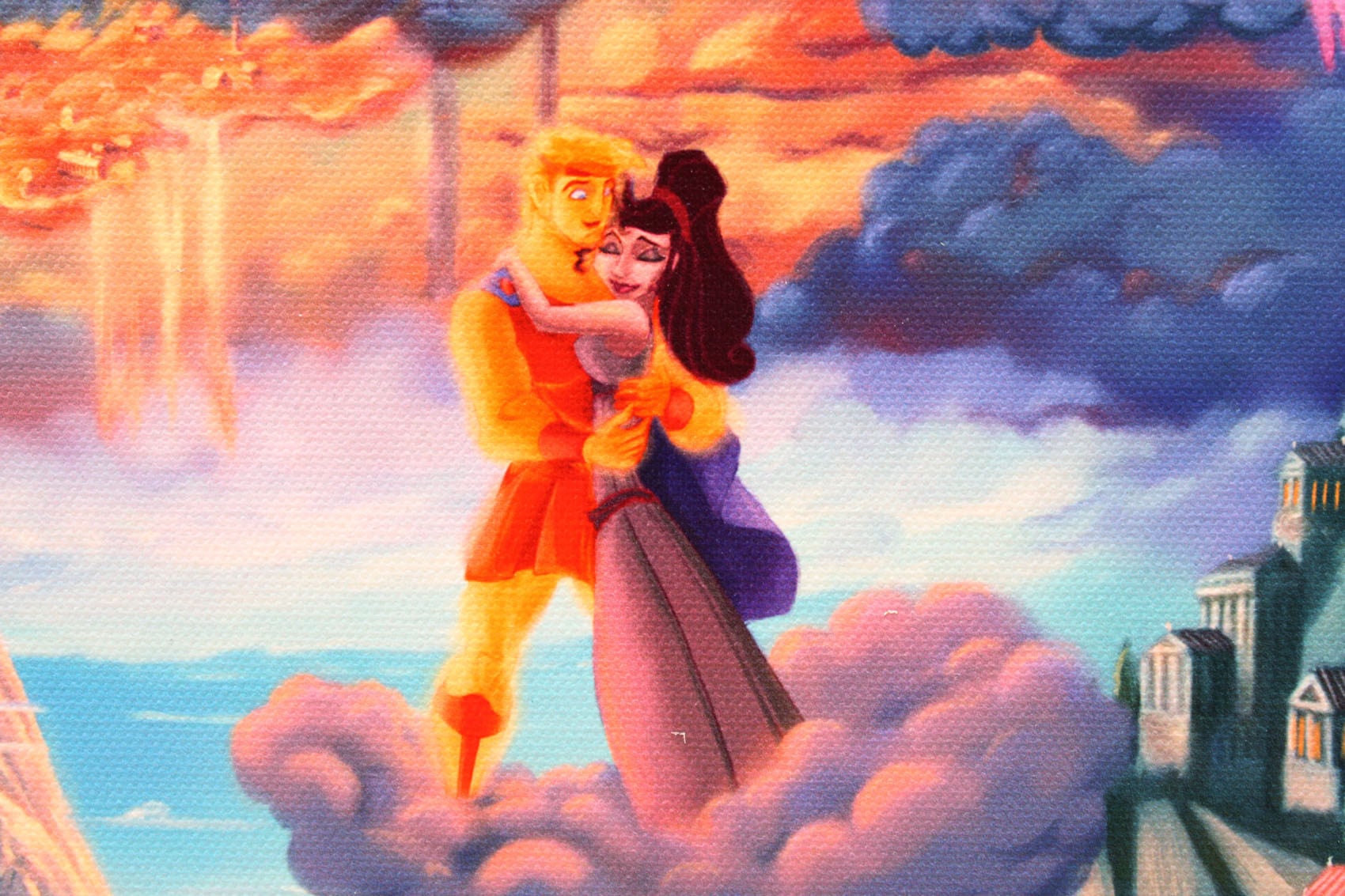 ディズニー絵画 ヘラクレス 展示用フック付 キャンバスジークレ