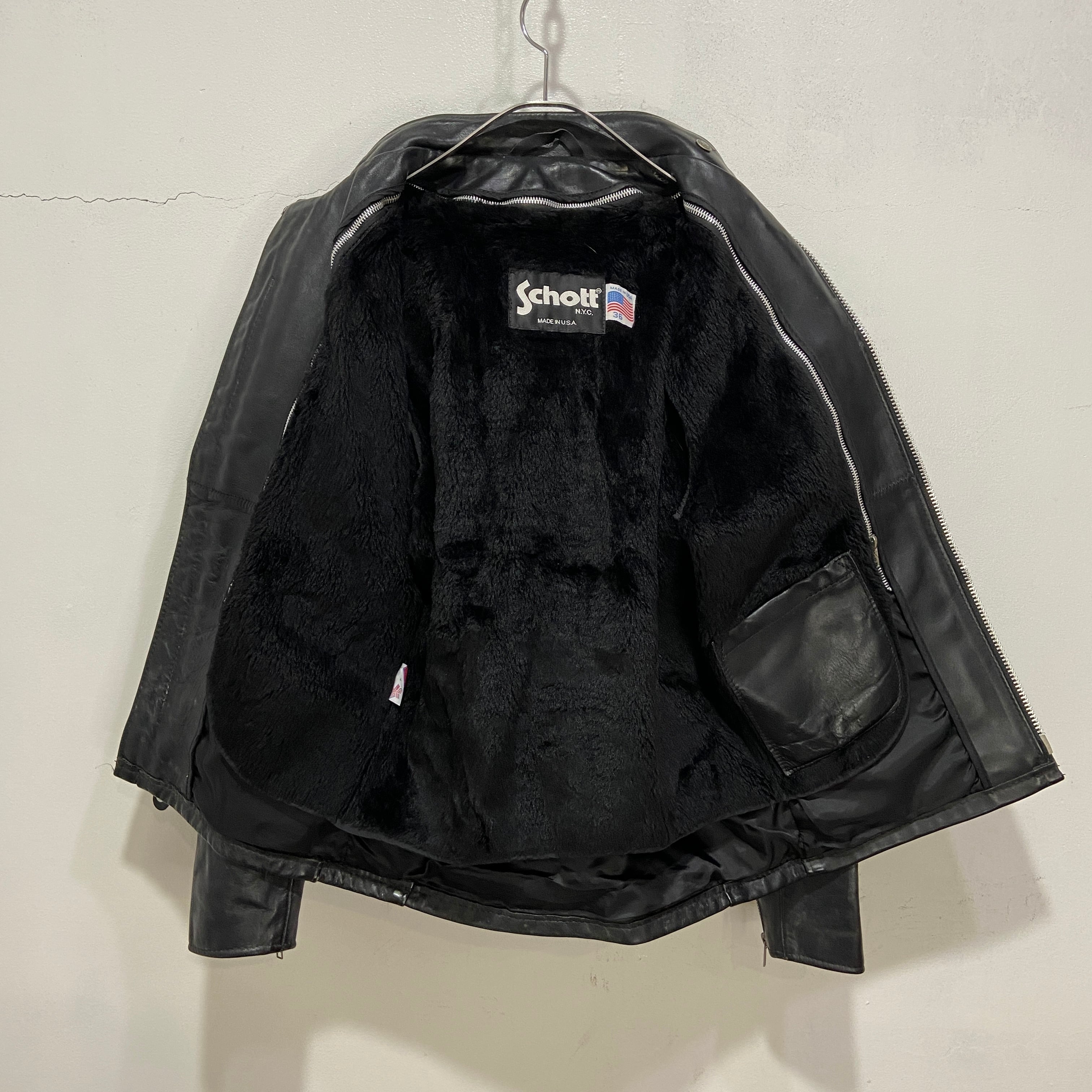 USA製 Schott N.Y.C 641 シングルライダースジャケット 36 | Pay ID